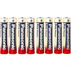 Image of Panasonic 136005 AAA Battery 1.5V Alkali-manganese Pro Power 4+4