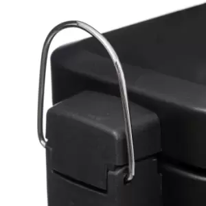 image of 5 Litre Rectangular Bathroom Bin Black