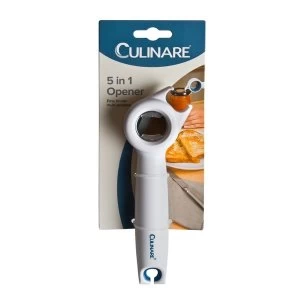 Culinare 5 in 1 Opener, White, 2.8 x 5.5 x 17 cm