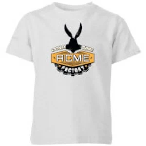 image of Looney Tunes ACME Logo Kids T-Shirt - Grey - 11-12 Years