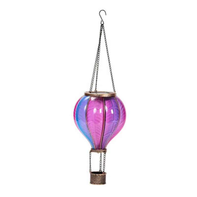 Image of SMART GARDEN Aurora Solar Flaming Hot Air Balloon Lantern Hanging Light LED Pink - Smart Garden 1080280
