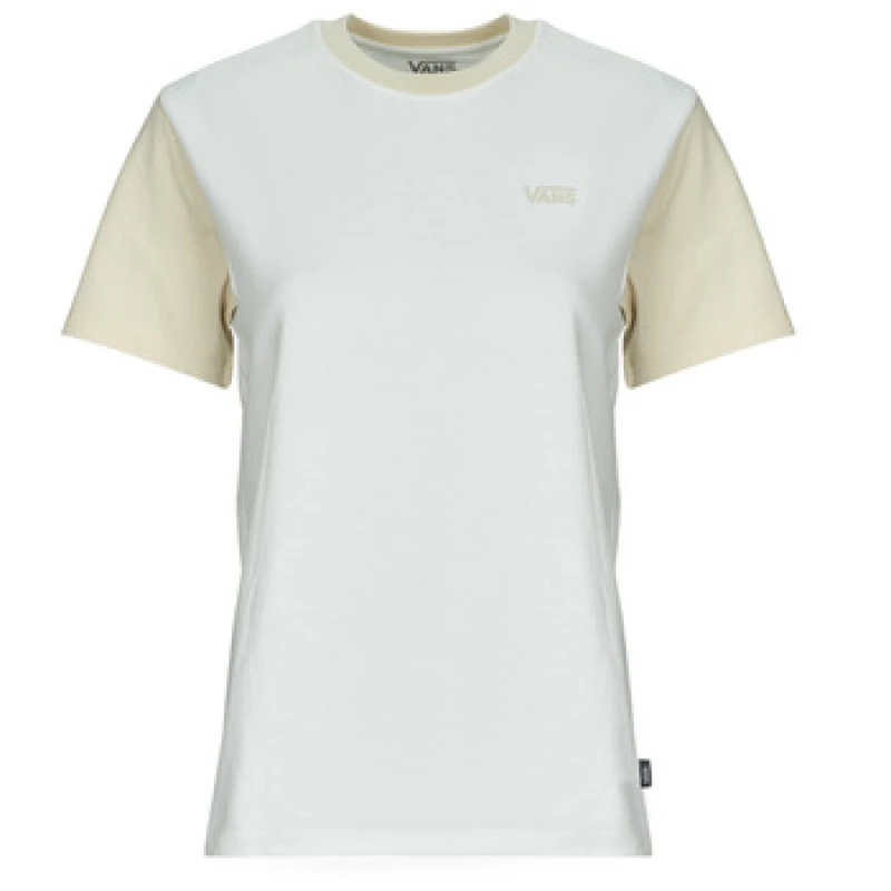 Image of Vans COLORBLOCK BFF TEE womens T shirt in White