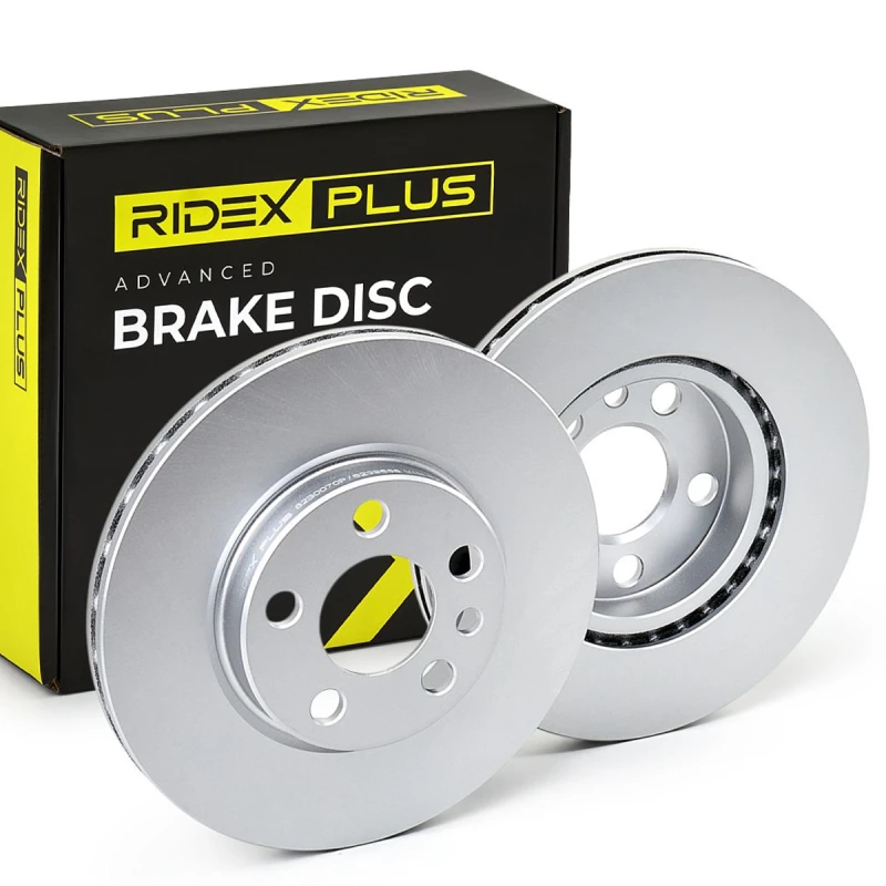Image of RIDEX PLUS 82B0070P Brake disc Front Axle, internally vented, High-carbon Brake Disc (82)