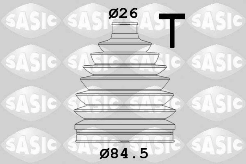 Image of CV boot kit, drive shaft SASIC 1906067