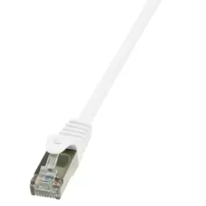 image of LogiLink 0.25m Cat.6 F/UTP networking cable White Cat6 F/UTP (FTP)