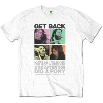 Image of The Beatles - 3 Savile Row Unisex Large T-Shirt - White