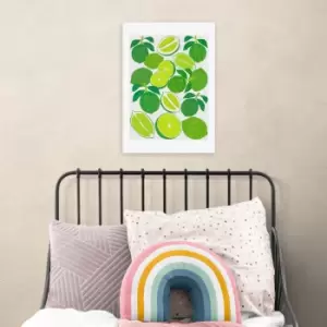 Image of East End Prints Lime Harvest Print Green