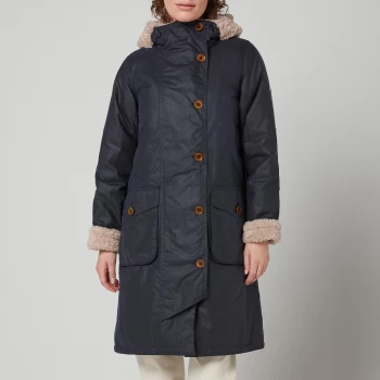 Image of Barbour Womens Peregrine Wax Jacket - Royal Navy - UK 12