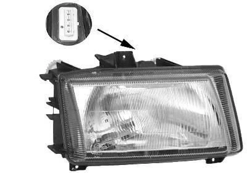 Image of VAN WEZEL Headlight VAN WEZEL 5826962