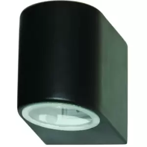 image of Searchlight Outdoor - 1 Light Outdoor Wall Light Black Cast Aluminium IP44, GU10