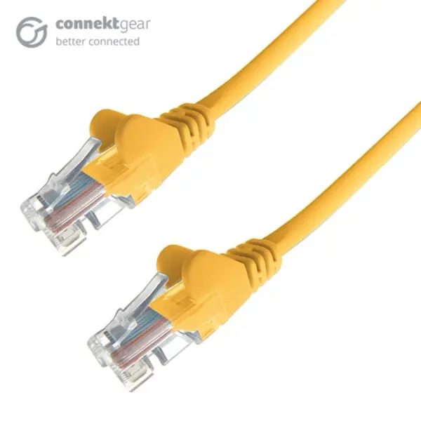 Image of Connekt Gear 15m RJ45 CAT6 UTP Stranded Flush Moulded LS0H Network Cable - 24AWG - Yellow 31-0150Y