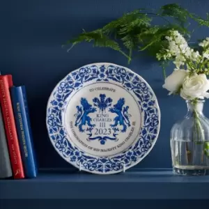 image of Spode King's Coronation Plate Blue