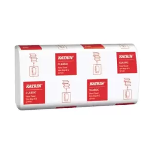 image of Katrin Classic Hand Towel Non Stop M2 Pack x15pcs White (Pack of 2025) 343023