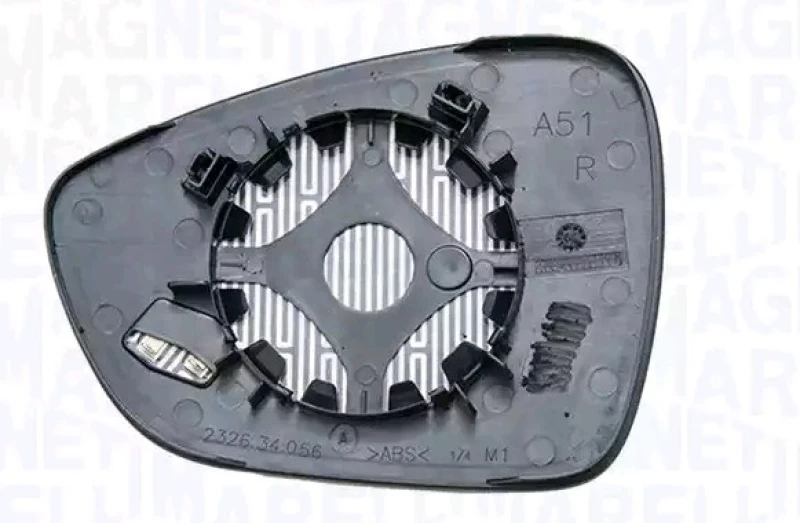 Image of MAGNETI MARELLI 182209008200 Wing Mirror Glass Right, Thermic, with holder Mirror Glass,outside mirror (1914)
