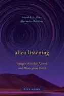 Image of alien listening voyagers golden record and music from earth