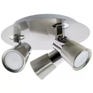 image of Cristal Record Lighting - Cristal Iris 3-Light GU10 25cm Track Light Nickel