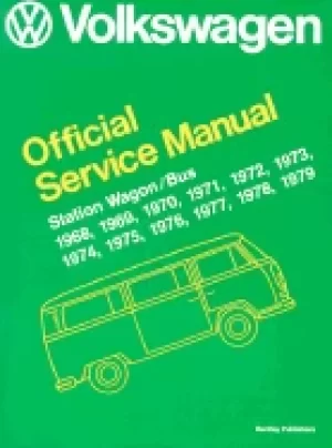 Image of volkswagen station wagon bus official service manual type 2 1968 1969 1970
