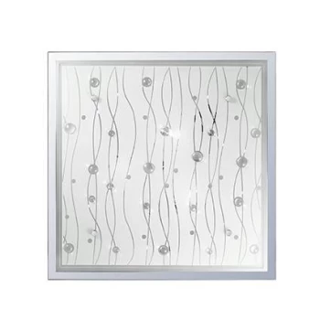 Image of Ocean 3 Light Indoor Large Flush Light Clear, E27