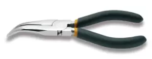 Image of Beta Tools 1168 Long Knurled Bent Needle Nose Pliers Slip-Proof 160mm 011680006