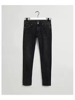 image of Gant Boys Slim Jeans - Black, Size Age: 15 Years