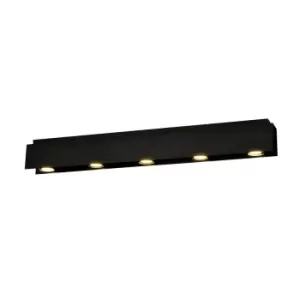 Image of Emibig Kenno Black Surface Mounted Downlight 5x GU10