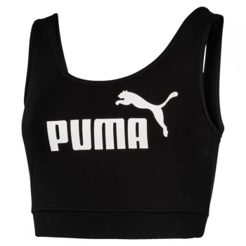 Puma Essential Crop Top Ladies - Black/White