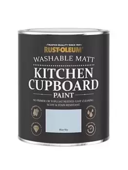 image of Rust-Oleum Kitchen Cupboard Paint - Blue Sky