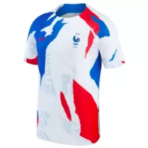 Image of 2022-2023 France Pre-Match Training Shirt (White)