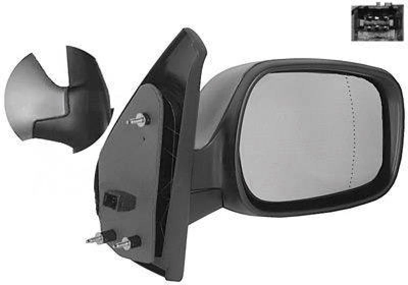 Image of VAN WEZEL 4310828 Wing mirror * HAGUS * Right, Heatable, primed Outside Mirror (50)