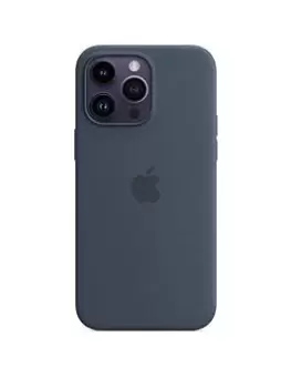 Image of Apple iPhone 14 Pro Max Silicone Case With Magsafe - Storm Blue