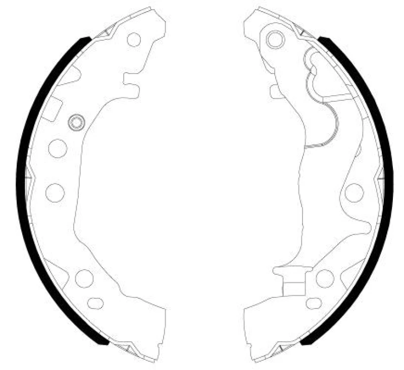 Image of Brake Shoe Set TEXTAR 91086800