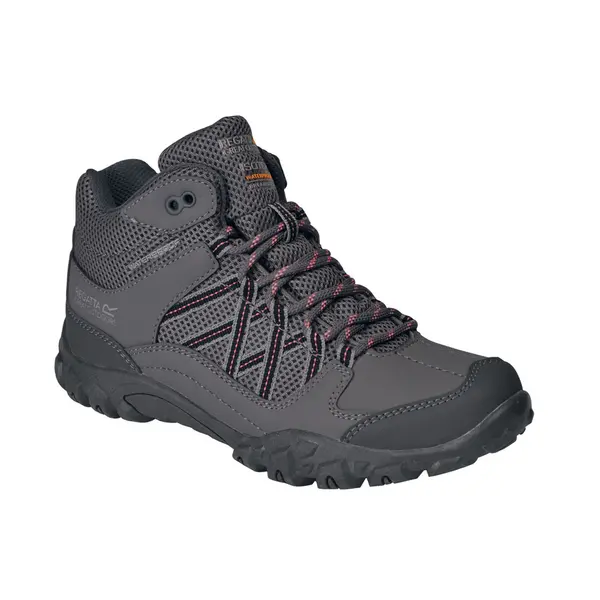 image of Regatta Boys Edgepoint Mid Polyester Walking Boots UK Size 5 (EU 38)