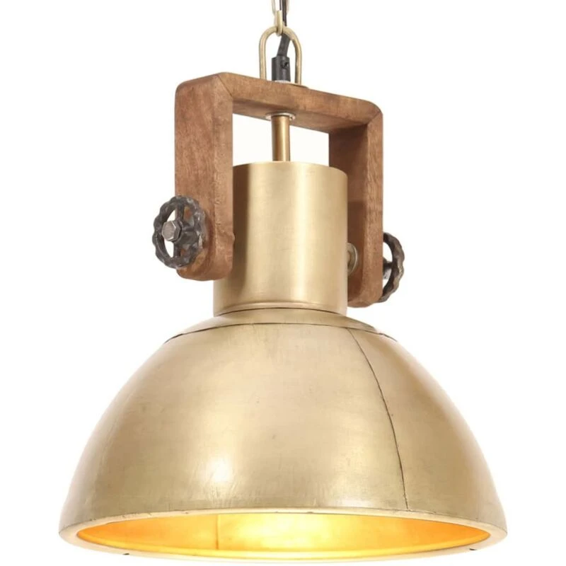 Image of VIDAXL Industrial Hanging Lamp 25 W Brass Round 30cm E27 vidaXL 8720286024171