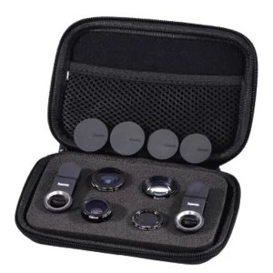 Image of Hama Uni 5-in-1 Lens Set, MC, for Smartphones and Tablets