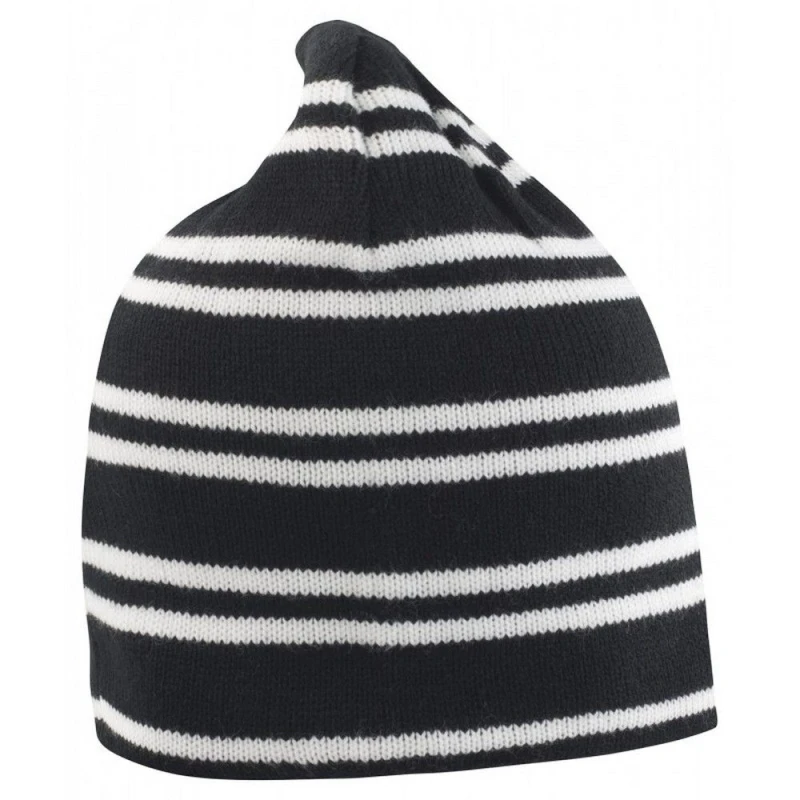 Image of Result Result Men Team Reversible Beanie in True Black True Black One Size Male 5063425958290