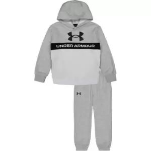 Image of Under Armour Armour Pieced Branded Logo Hoodie Set Infant Boys - Grey