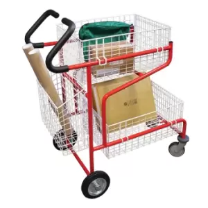 image of Mailroom Trolley with Comfort Grip Handles