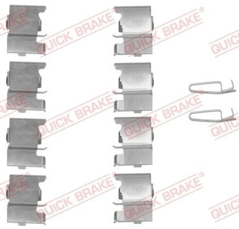 Image of QUICK BRAKE Brake pad fitting kit QUICK BRAKE 109-1775