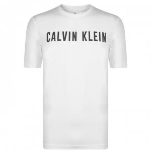 Image of Calvin Klein Performance Logo Short Sleeved T Shirt - Bright White