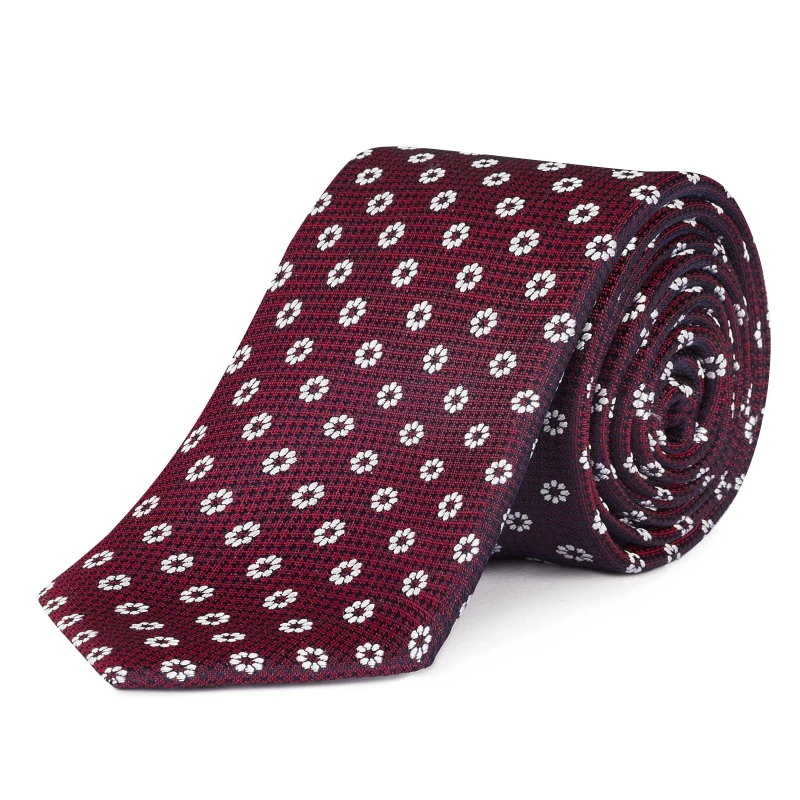 Image of Haines and Bonner Silk Tie - Red Red One Size