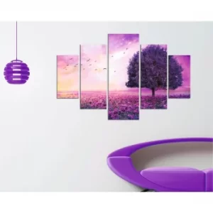Image of ST102 Multicolor Decorative MDF Painting (5 Pieces)