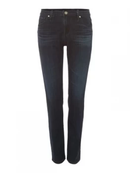 image of AG Jeans Mid Wash Mid Rise Cigarette Jeans Denim Mid Wash