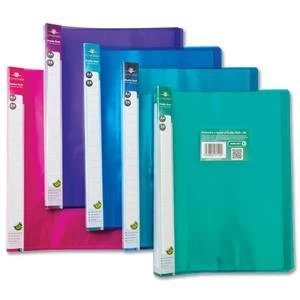 Image of Original Concord Display Book Flexible Polypropylene 24 Pockets A4 Assorted Colours Pack of 10