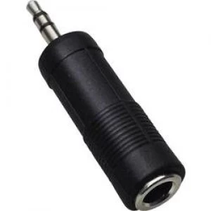 image of Jack Audiophono Adapter 1x Jack plug 3.5mm 1x Jack socket 6.3 mm