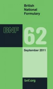 Image of Bnf 62 September 2011 by British Medical Association and Royal Pharmaceutical Society of Great Britain Paperback