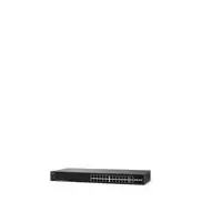 image of Cisco SF250-24 Managed L2/L3 Fast Ethernet (10/100) 1U Black