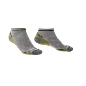 image of Bridgedale HIKE Ultralight T2 Coolmax Performance Ankle Mens - Large Grey/Green