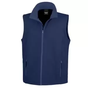 Image of Result Mens Core Printable Soft Shell Bodywarmer (3XL) (Navy)