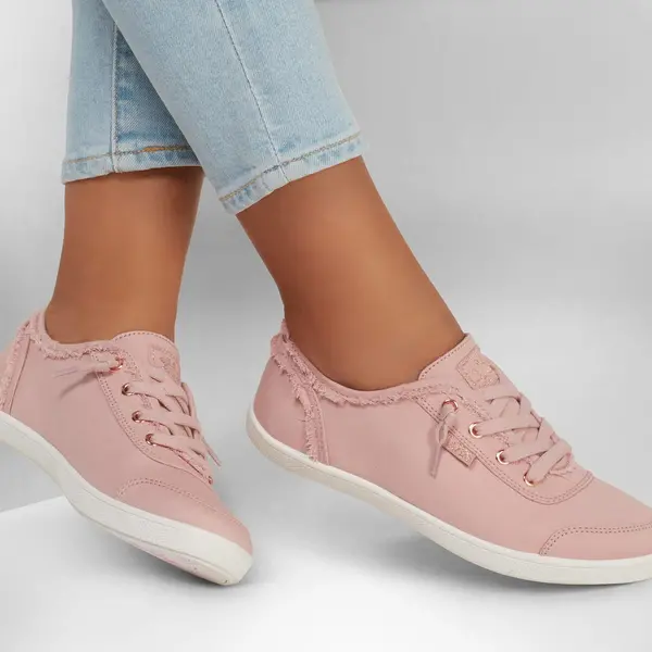 Image of Skechers Womens Bobs B Cute Vegan Trainers - UK 4 Pink female PS3815ROS4