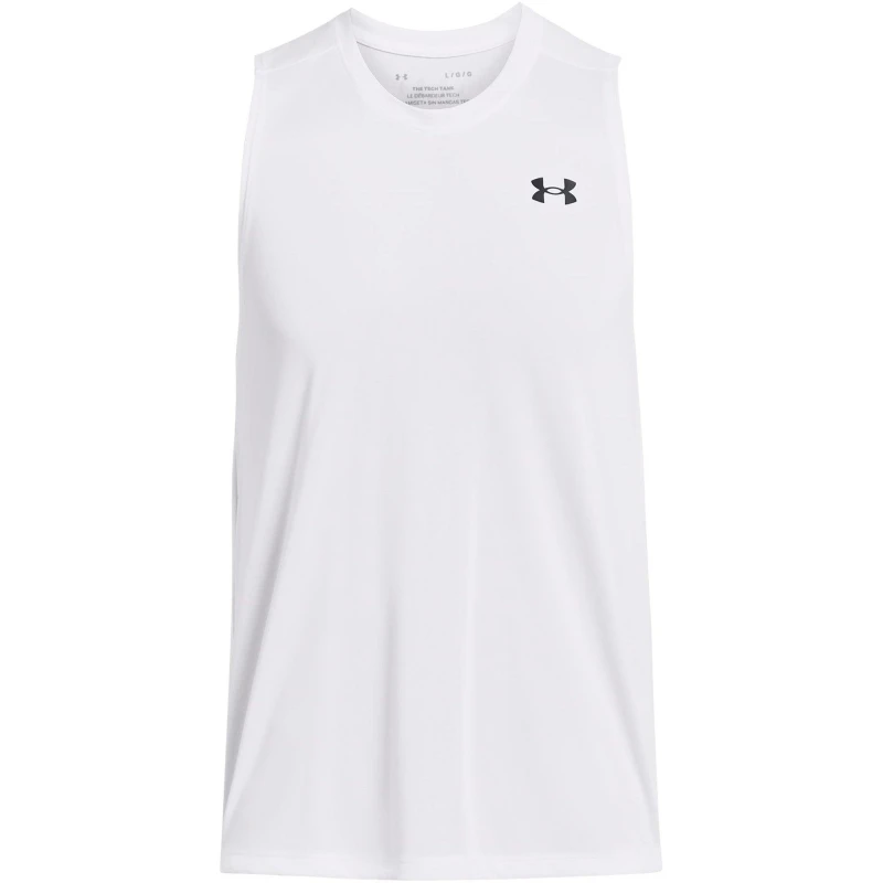 Image of Under Armour Under Tech 2.0 Tank Top Mens White/Black male S